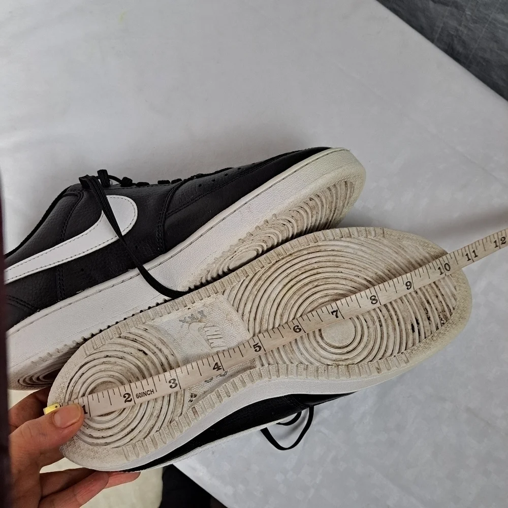 Nike Court Vision Low Black White Sneakers - Picture 9 of 9